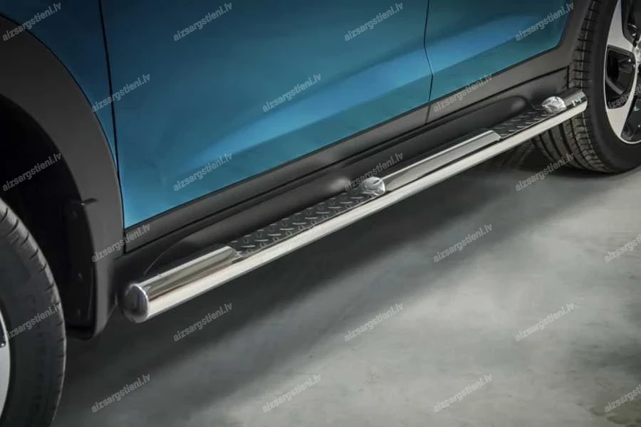 STEELER ROUND SIDE BARS WITH INTEGRATED FOOTSTEPS HYUNDAI Tucson