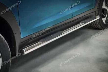 STEELER ROUND SIDE BARS WITH PLASTIC FOOTSTEPS HYUNDAI Tucson