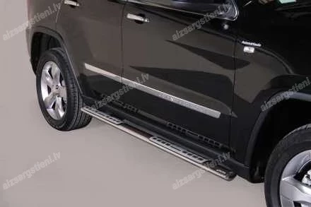 MISUTONIDA OVAL SIDE BARS WITH INTEGRATED PLASTIC FOOTSTEPS JEEP Grand Cherokee