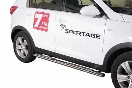 MISUTONIDA OVAL SIDE BARS WITH INTEGRATED PLASTIC FOOTSTEPS KIA Sportage