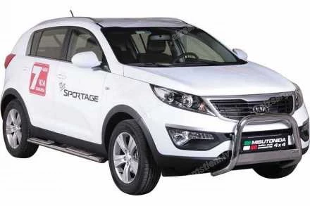 MISUTONIDA OVAL SIDE BARS WITH INTEGRATED PLASTIC FOOTSTEPS KIA Sportage