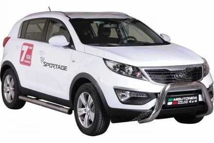 MISUTONIDA ROUND SIDE BARS WITH PLASTIC FOOTSTEPS KIA Sportage
