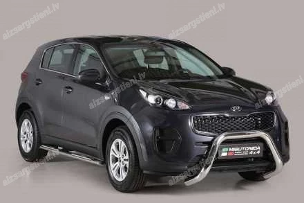 MISUTONIDA OVAL SIDE BARS WITH INTEGRATED PLASTIC FOOTSTEPS KIA Sportage