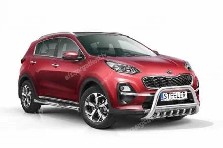STEELER PRIEKŠĒJAIS A FORMAS AIZSARGSTIENIS AR ŠĶĒRSSTIENI UN AIZSARGRIBĀM KIA Sportage