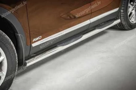 STEELER ROUND SIDE BARS WITH PLASTIC FOOTSTEPS KIA Sorento