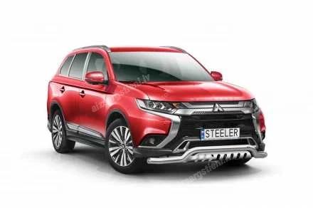 STEELER PRIEKŠĒJAIS ZEMAIS AIZSARGSTIENIS AR AIZSARGPLĀKSNI MITSUBISHI Outlander