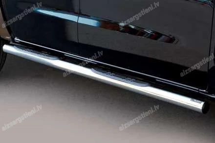 MISUTONIDA ROUND SIDE BARS WITH PLASTIC FOOTSTEPS MITSUBISHI Pajero