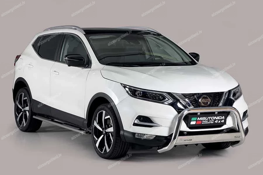 MISUTONIDA OVAL SIDE BARS WITH PLASTIC FOOTSTEPS NISSAN Qashqai