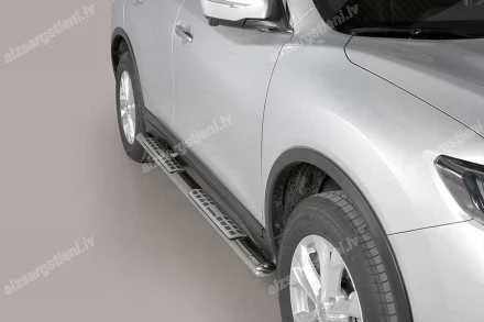 MISUTONIDA OVAL SIDE BARS WITH INTEGRATED PLASTIC FOOTSTEPS NISSAN X-Trail