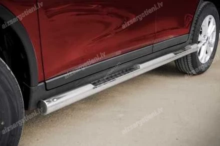 STEELER ROUND SIDE BARS WITH INTEGRATED FOOTSTEPS NISSAN X-Trail