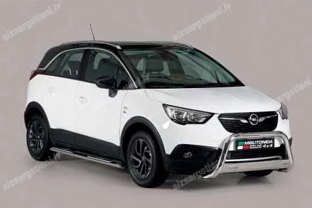 MISUTONIDA OVAL SIDE BARS WITH INTEGRATED PLASTIC FOOTSTEPS OPEL Crossland X