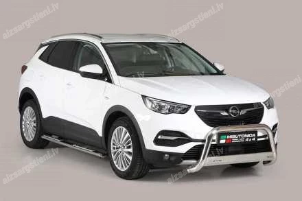 MISUTONIDA OVAL SIDE BARS WITH INTEGRATED PLASTIC FOOTSTEPS OPEL Grandland X