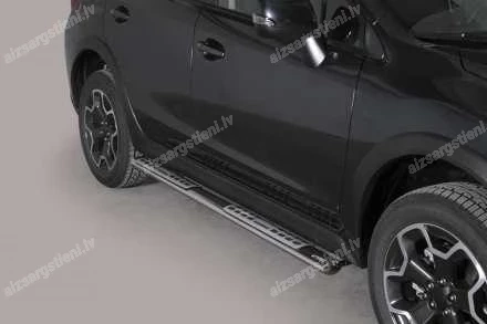 MISUTONIDA OVAL SIDE BARS WITH INTEGRATED PLASTIC FOOTSTEPS SUBARU XV
