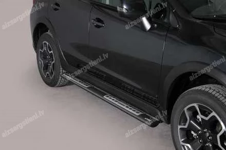 MISUTONIDA OVAL SIDE BARS WITH INTEGRATED PLASTIC FOOTSTEPS SUBARU XV