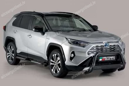 MISUTONIDA OVAL SIDE BARS WITH INTEGRATED PLASTIC FOOTSTEPS TOYOTA RAV4