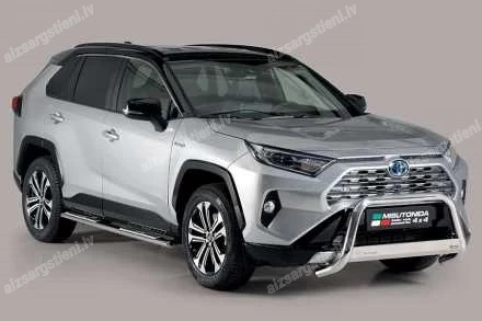 MISUTONIDA OVAL SIDE BARS WITH INTEGRATED PLASTIC FOOTSTEPS TOYOTA RAV4