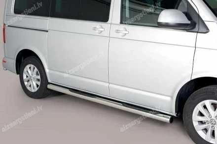 MISUTONIDA ROUND SIDE BARS WITH PLASTIC FOOTSTEPS VOLKSWAGEN T6, VOLKSWAGEN T6.1