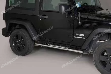 MISUTONIDA OVAL SIDE BARS WITH INTEGRATED PLASTIC FOOTSTEPS JEEP Wrangler