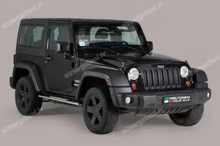 MISUTONIDA OVAL SIDE BARS WITH INTEGRATED PLASTIC FOOTSTEPS JEEP Wrangler