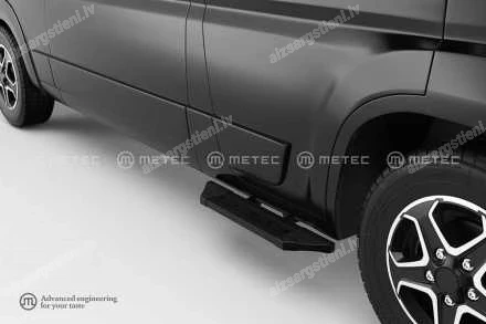 METEC PROBLACK FRONT DOOR SIDE BAR WITH PLATFORM CITROEN Jumper, FIAT Ducato, OPEL Movano, PEUGEOT Boxer, TOYOTA Proace Max