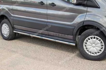 METEC ROUND SIDE PROTECTION BARS WITH ADDITIONAL LED BODY LIGHTS (L2 WHEELBASE) FORD Transit