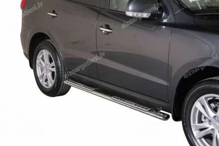 MISUTONIDA OVAL SIDE BARS WITH INTEGRATED PLASTIC FOOTSTEPS HYUNDAI Santa Fe