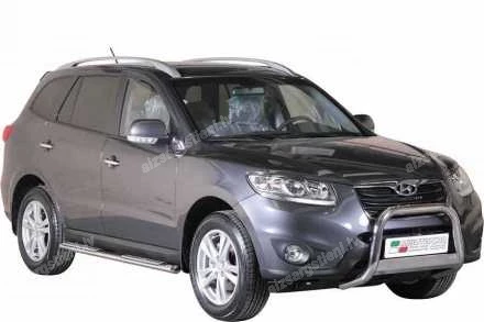 MISUTONIDA OVAL SIDE BARS WITH INTEGRATED PLASTIC FOOTSTEPS HYUNDAI Santa Fe