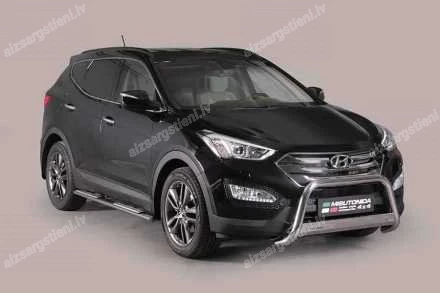MISUTONIDA OVAL SIDE BARS WITH INTEGRATED PLASTIC FOOTSTEPS HYUNDAI Santa Fe